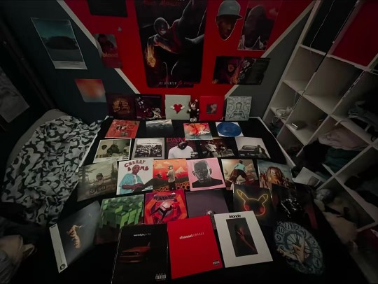 Mijn LP verzameling in mijn kamer